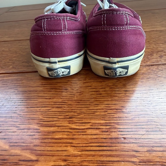 Burgundy Vans Slip-on Canvas Shoes Men's 8.5 Women's 10. - Picture 5 of 9